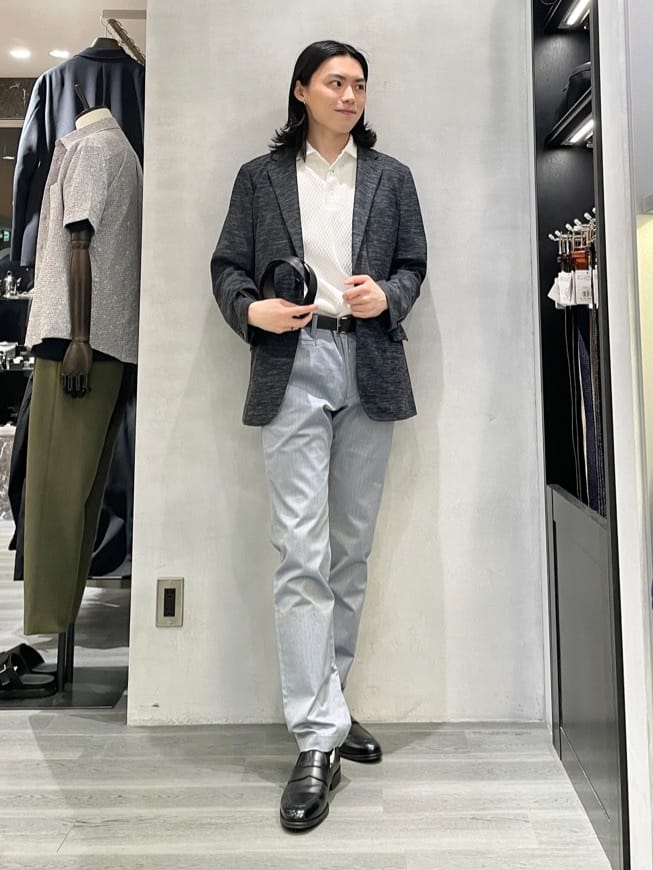 Tightさんの「TAKEO KIKUCHI｜【尾州織】リネンブレンド メッシュ ジャケット」を使ったコーディネート