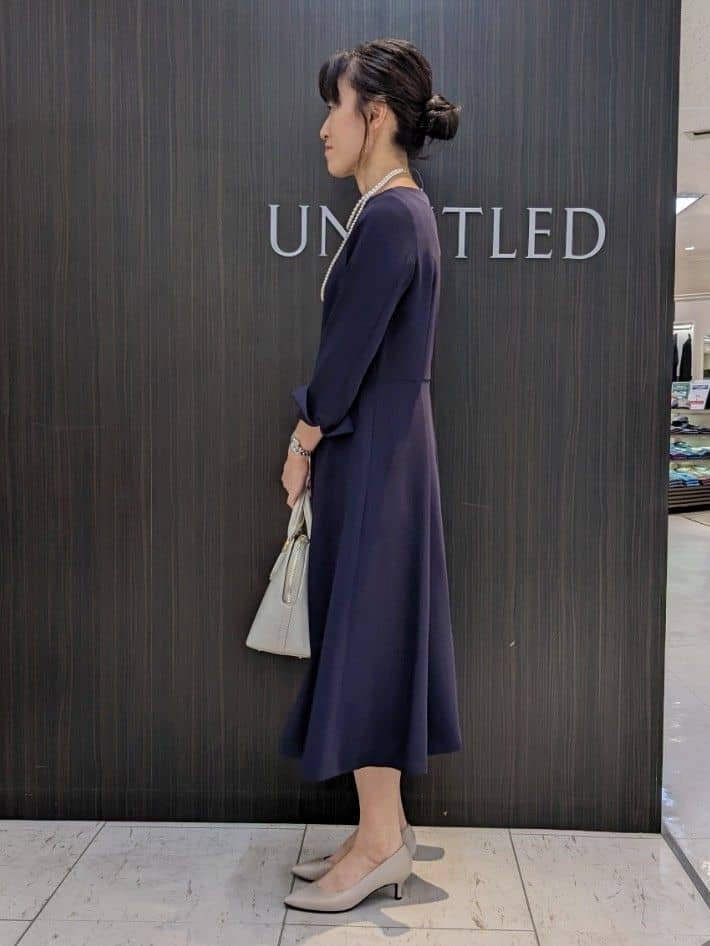 Rieさんの「UNTITLED｜【追加6/日本製】2連フェイクパールネックレス」を使ったコーディネート