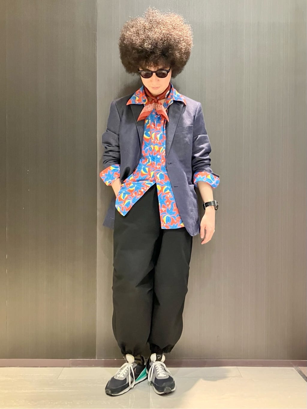 MATSUさんの「TAKEO KIKUCHI｜ボーラーハット ハンドペイントライク バンダナ」を使ったコーディネート