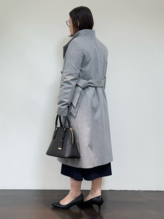 Asamiさんの「UNTITLED｜【日本製／2WAY衿】スタンドカラー ロングコート」を使ったコーディネート