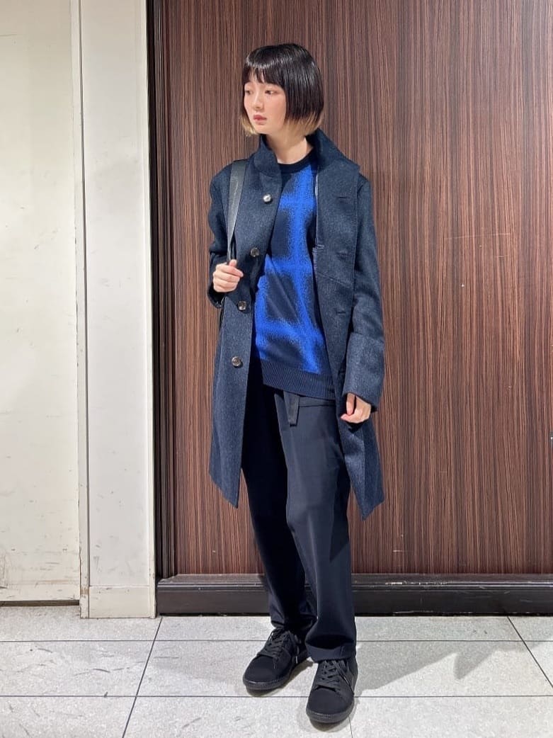 さやさんの「TAKEO KIKUCHI｜【ウールカシミヤブレンド】ビーバー調 スタンドカラー コート」を使ったコーディネート