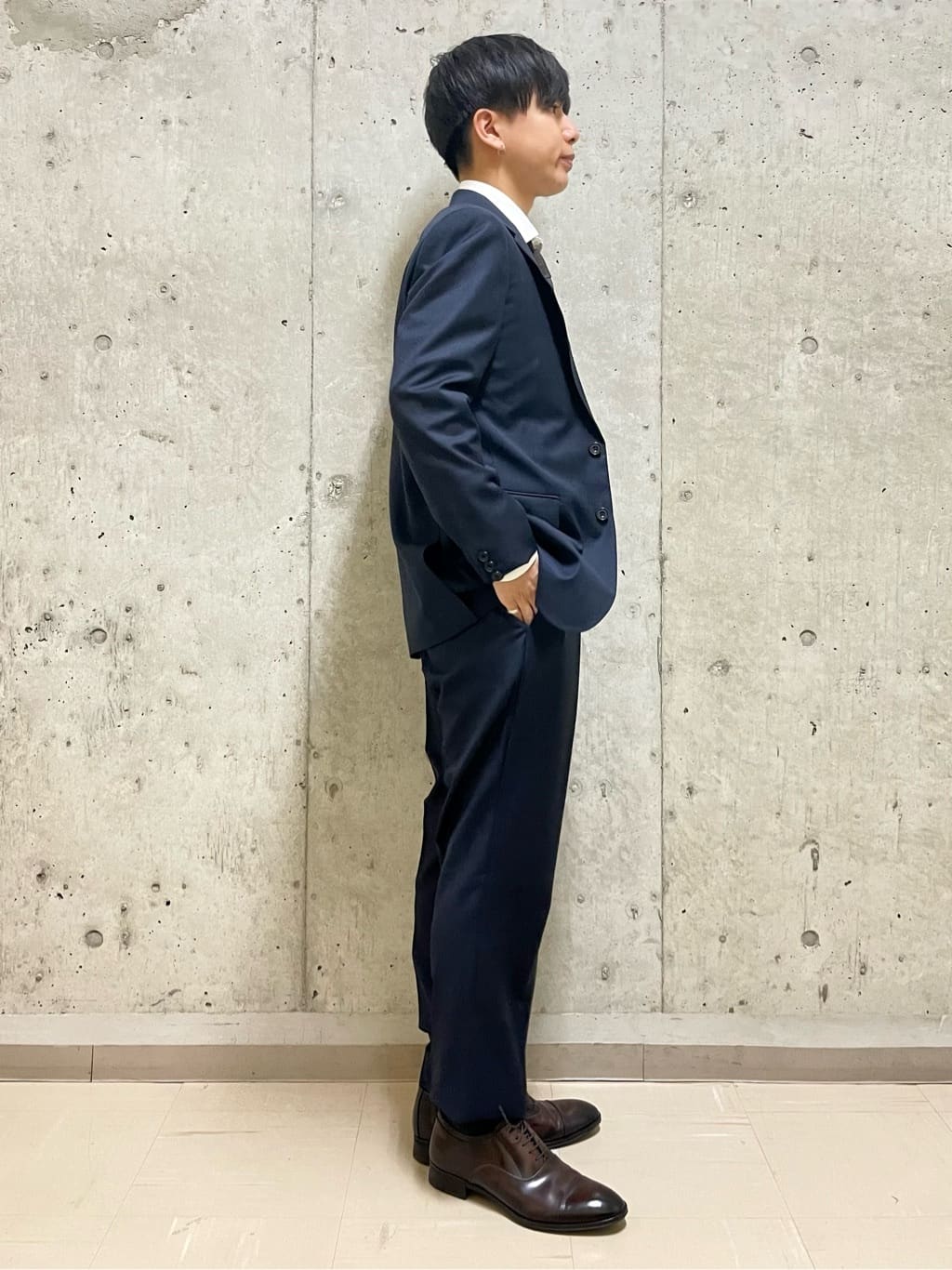 すずきさんの「TAKEO KIKUCHI｜【Made in JAPAN】番千鳥ウィンドペン柄 ネクタイ」を使ったコーディネート