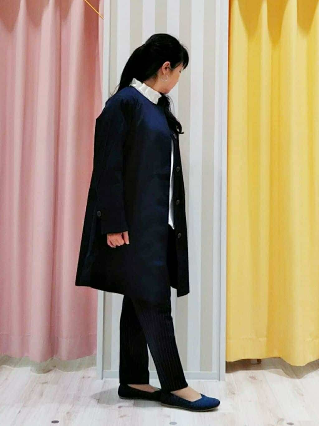 かずみさんの「SHOO･LA･RUE｜【洗える/SS-3L】すっきりキレイにかっこよく 大人のテーパードパンツ」を使ったコーディネート