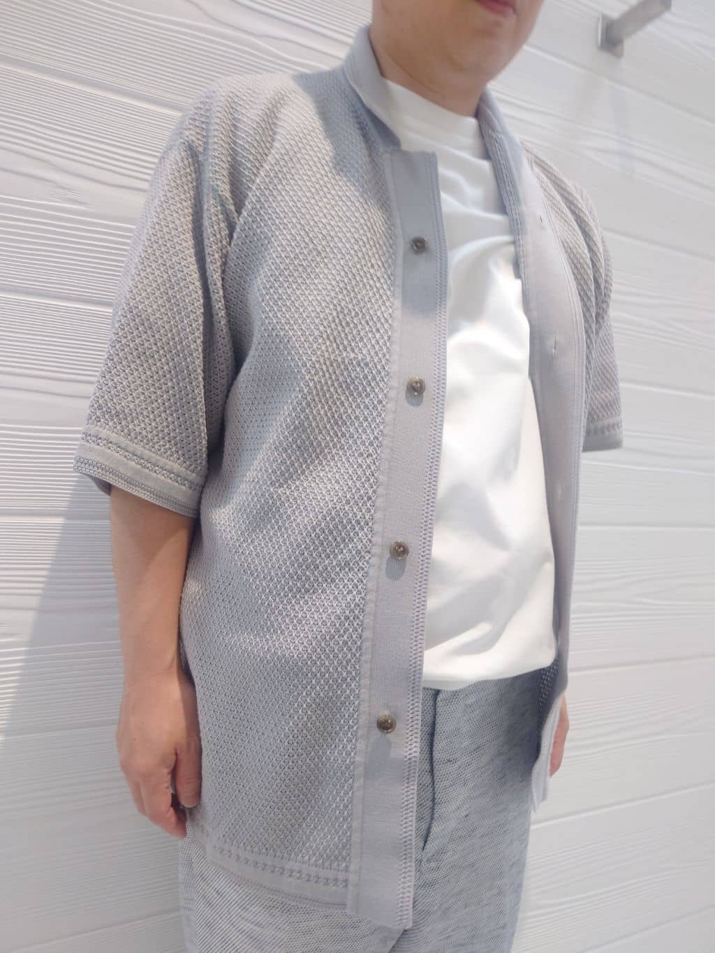 かずさんの「TAKEO KIKUCHI｜【抗菌防臭／5サイズ展開】ハイゲージポンチ Tシャツ」を使ったコーディネート