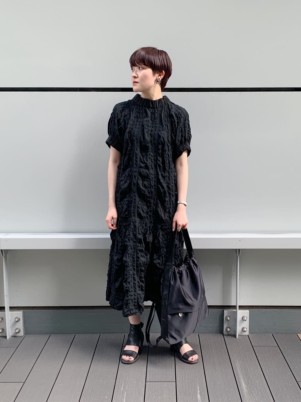 Iさんの「HIROKO HAYASHI｜LUINI SATINE（ルイーニ サティーネ）2wayナップサック」を使ったコーディネート