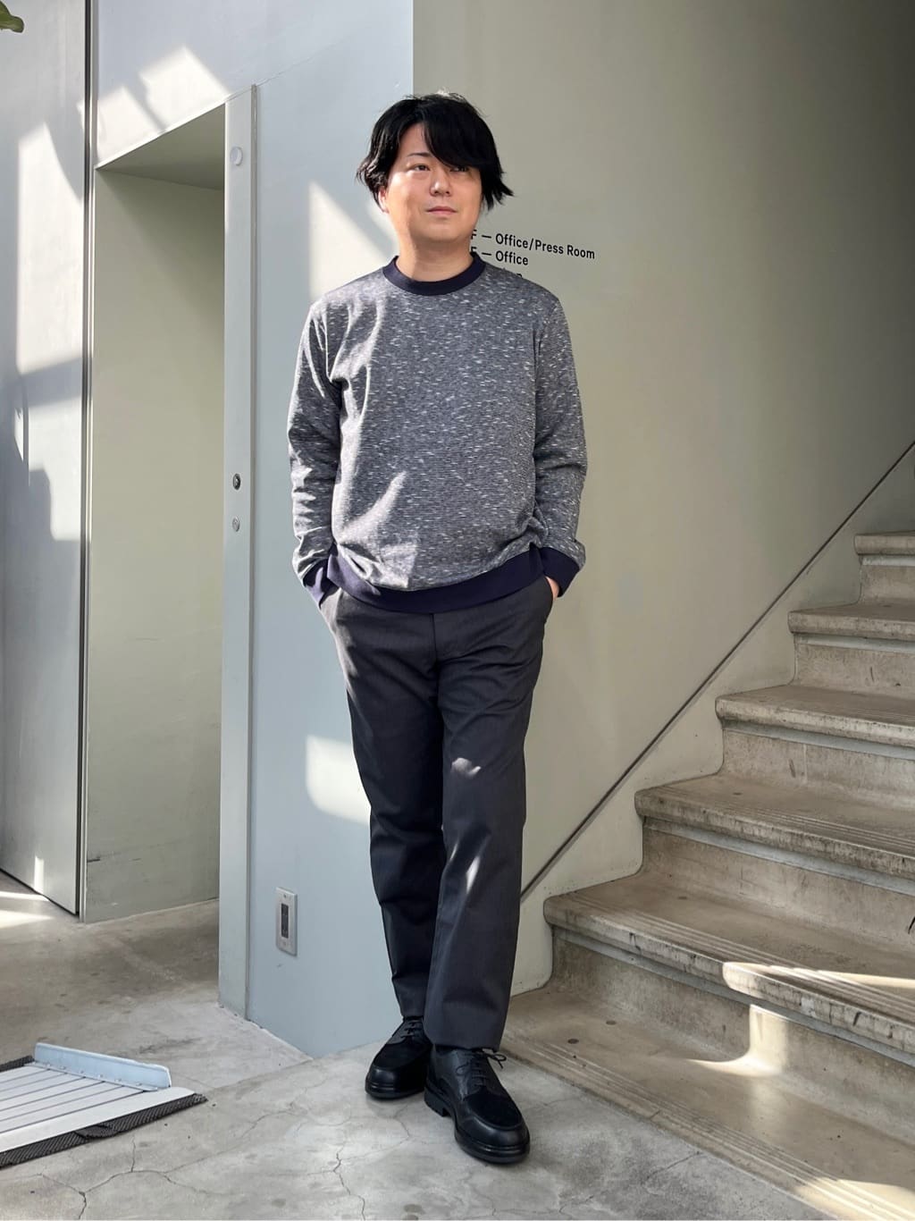 かずさんの「TAKEO KIKUCHI｜【全7サイズ&times;8色展開！】トップマルチヘリンボン パンツ」を使ったコーディネート