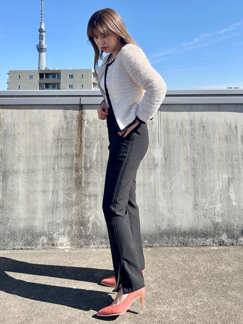 ayaさんの「ESPERANZA｜【12時間パンプス】約7.5㎝　歩きやすくて疲れにくい」を使ったコーディネート