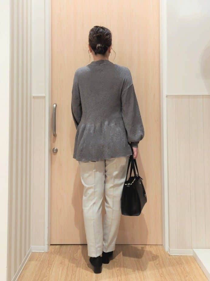 あさんの「SHOO･LA･RUE｜【洗える/SS-3L】すっきりキレイにかっこよく 大人のテーパードパンツ」を使ったコーディネート