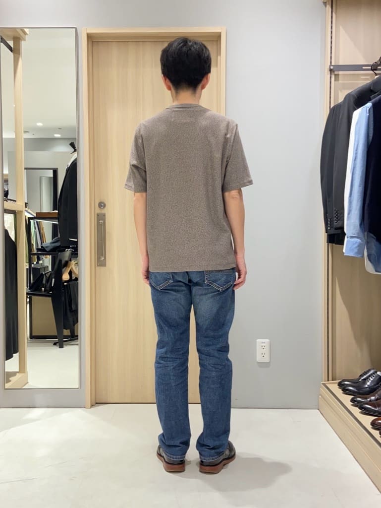 わいずみさんの「TAKEO KIKUCHI｜【尾州織】リネンブレンド メッシュ ジャケット」を使ったコーディネート