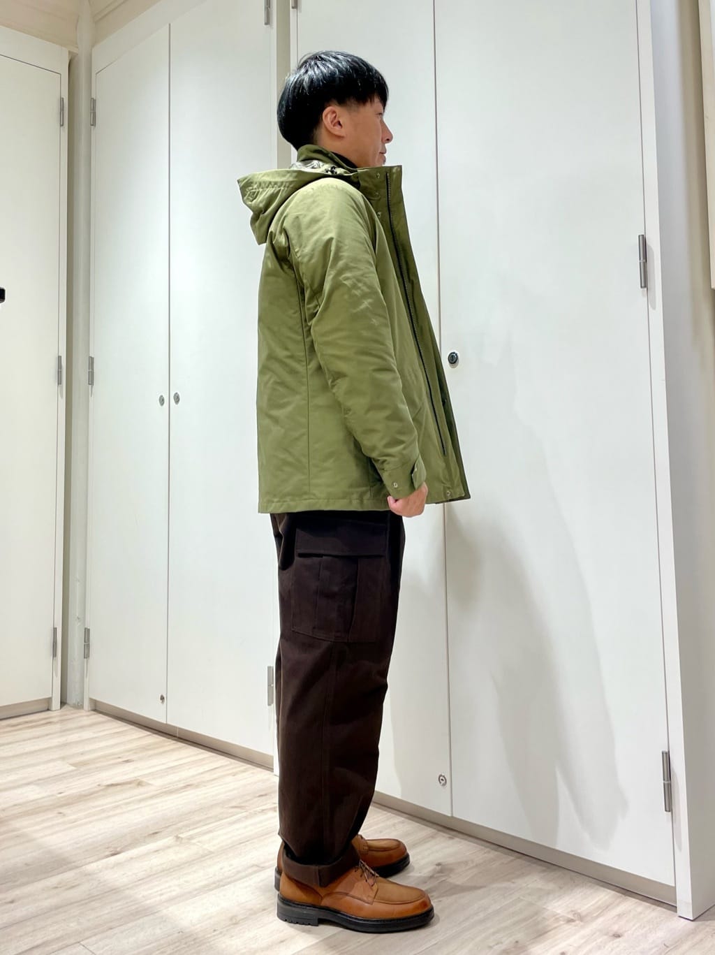 SAGARIさんの「TAKEO KIKUCHI｜【3WAY／撥水】ドビーメモリー ダウンライナーブルゾン」を使ったコーディネート