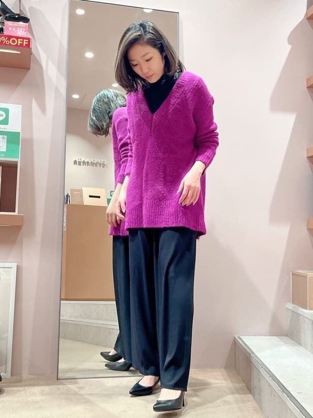 kaoriさんの「ESPERANZA｜12時間パンプスEveryDayPlane「約7.5cmヒール」」を使ったコーディネート