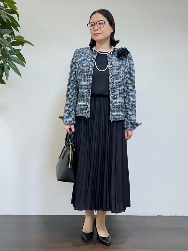 Asamiさんの「UNTITLED｜【追加6/日本製】2連フェイクパールネックレス」を使ったコーディネート