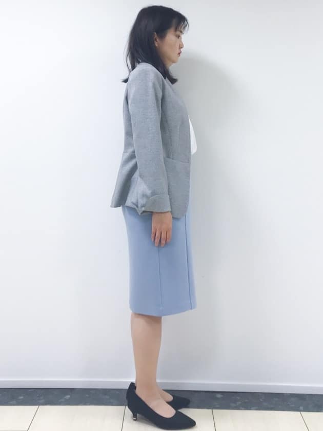 yukinaさんの「COUP DE CHANCE｜【洗える／日本製／通勤】タックブラウス」を使ったコーディネート