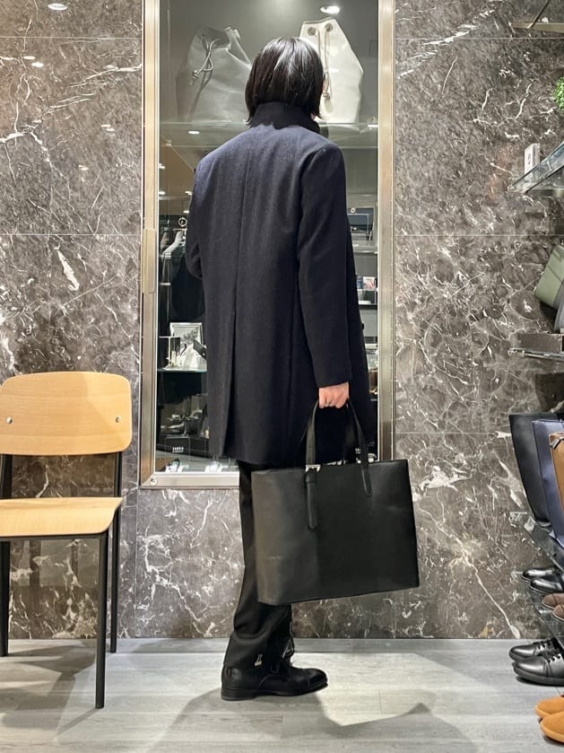 Tightさんの「TAKEO KIKUCHI｜【ウールカシミヤブレンド】ビーバー調 スタンドカラー コート」を使ったコーディネート