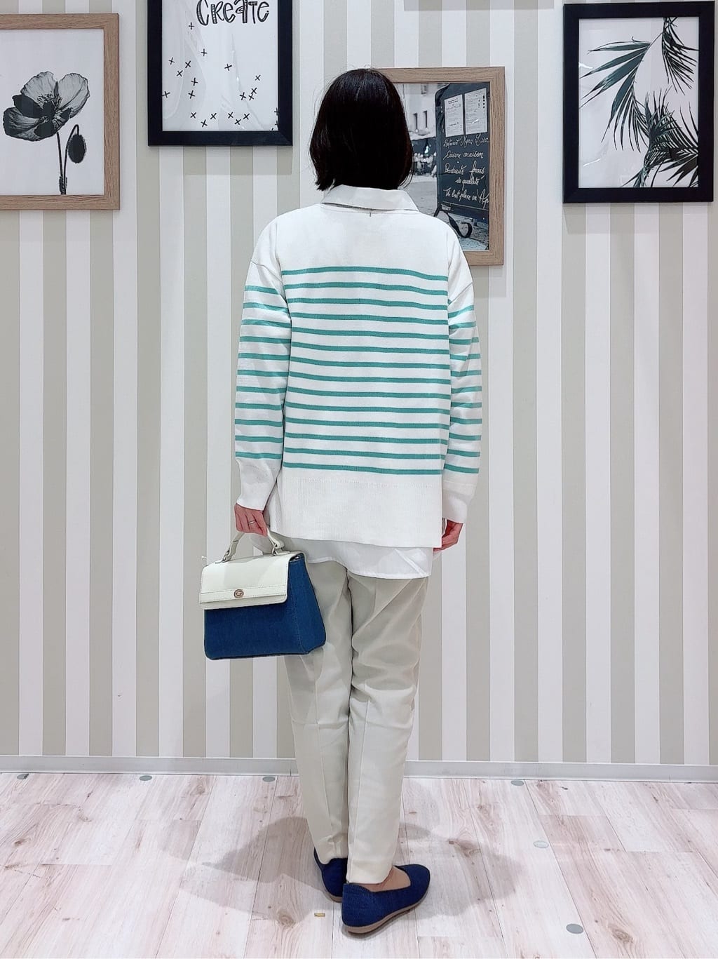 ちーさんの「SHOO･LA･RUE｜【洗える/SS-3L】すっきりキレイにかっこよく 大人のテーパードパンツ」を使ったコーディネート
