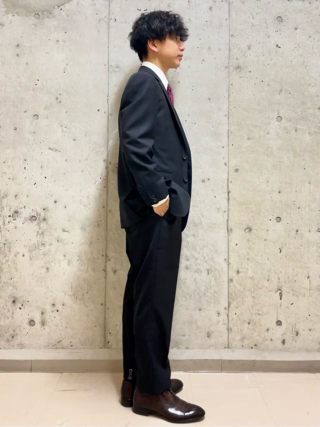 すずきさんの「TAKEO KIKUCHI｜【Made in JAPAN】ドビーストライプ ドレス シャツ」を使ったコーディネート