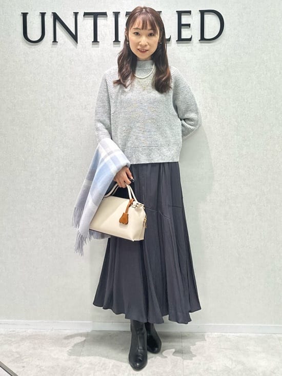 Miwaさんの「UNTITLED｜【日本製／2WAY衿】スタンドカラー ロングコート」を使ったコーディネート