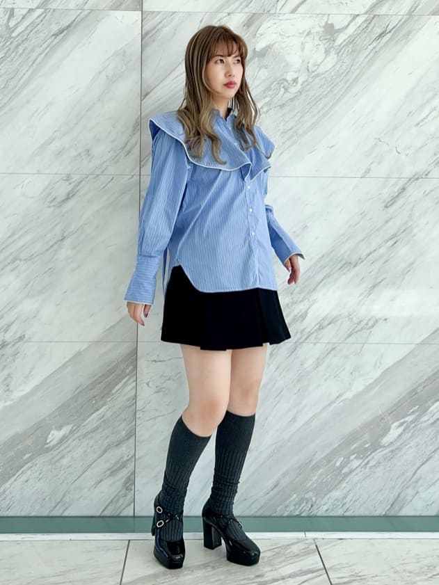 ayaさんの「ESPERANZA｜クロスダブルバックル厚底パンプス 結婚式二次会 パーティー 25SS」を使ったコーディネート