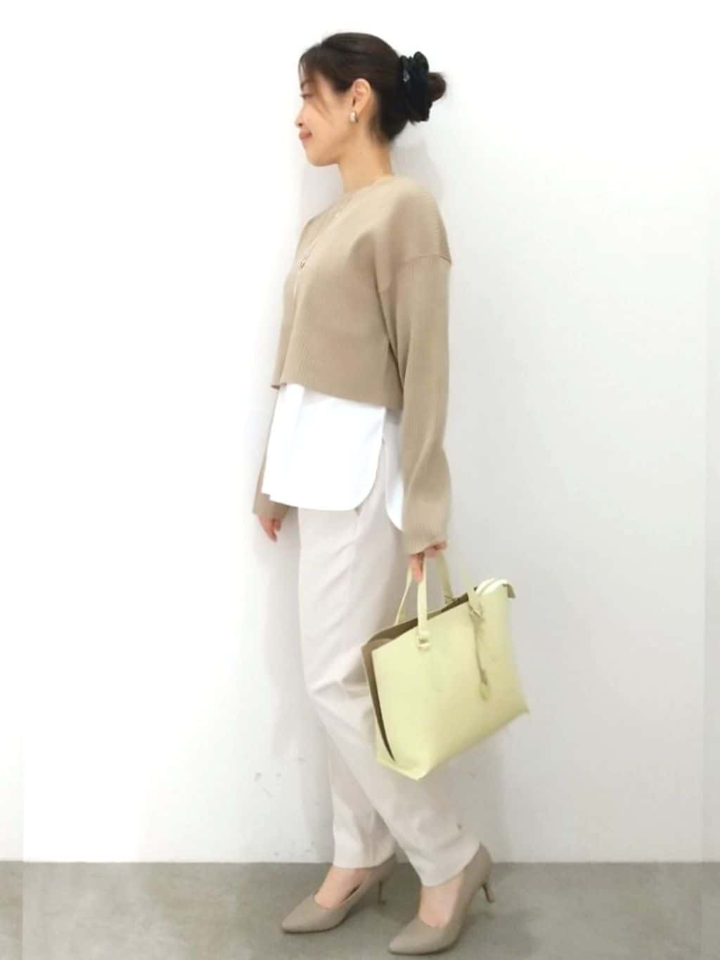 Matsuさんの「OPAQUE.CLIP｜【抗菌防臭加工/7cmヒール】ベーシックパンプス/通勤対応」を使ったコーディネート