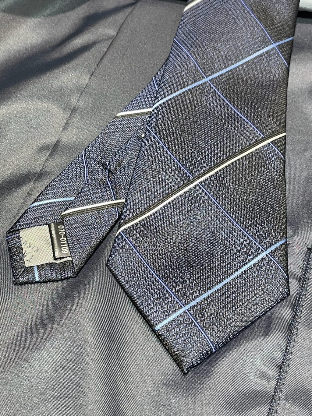 ヒナさんの「TAKEO KIKUCHI｜【Made in JAPAN】番千鳥ウィンドペン柄 ネクタイ」を使ったコーディネート