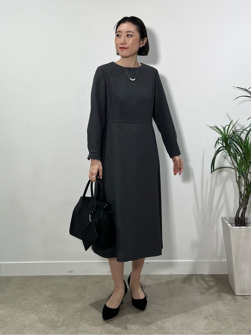 kotakiさんの「INDIVI｜【セレモニーにおすすめ！】パール調トップネックレス」を使ったコーディネート