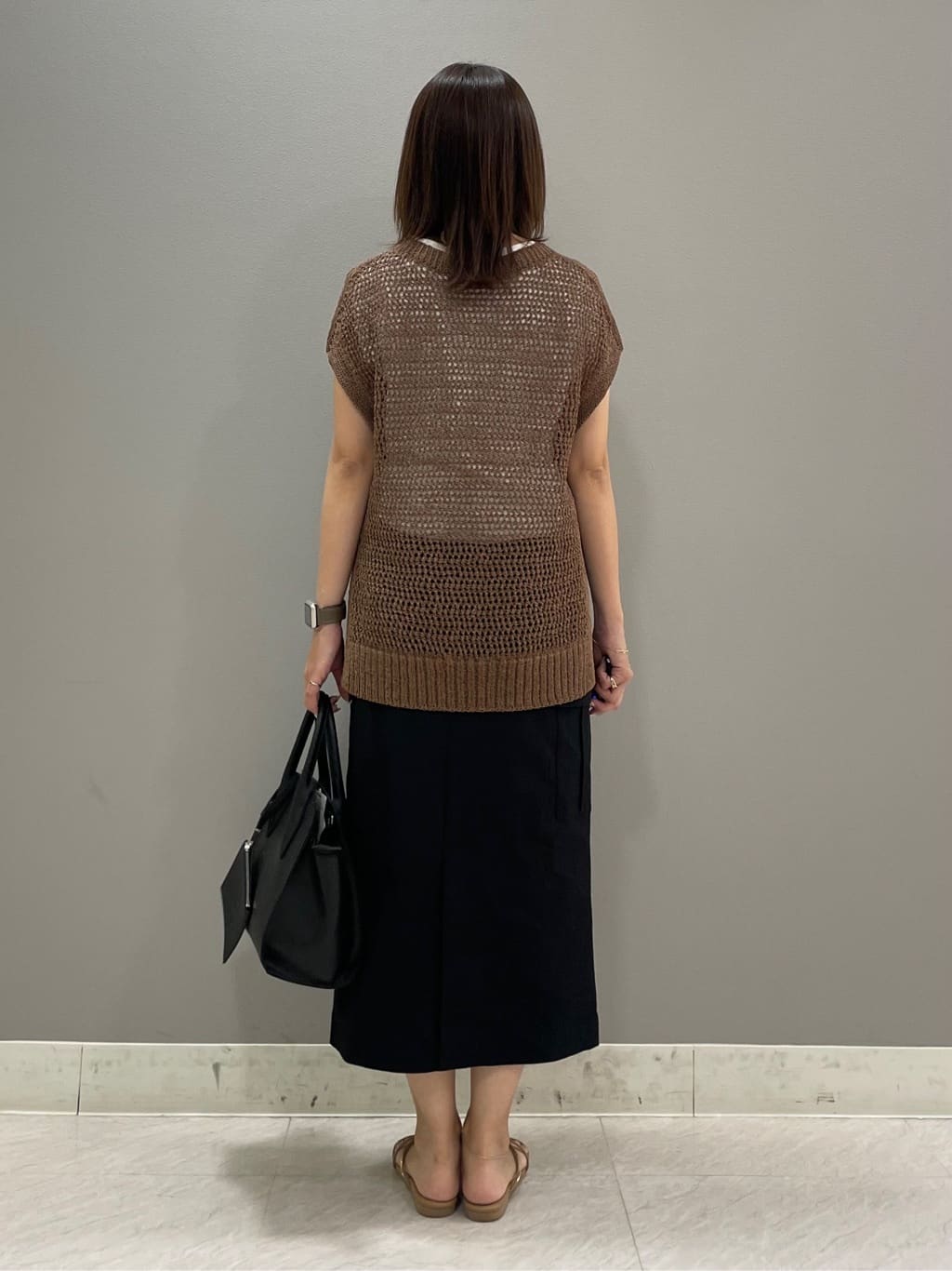riiさんの「INDIVI｜◆【合皮／マルチWAY／サブバッグ付】ミニショルダーバッグ」を使ったコーディネート