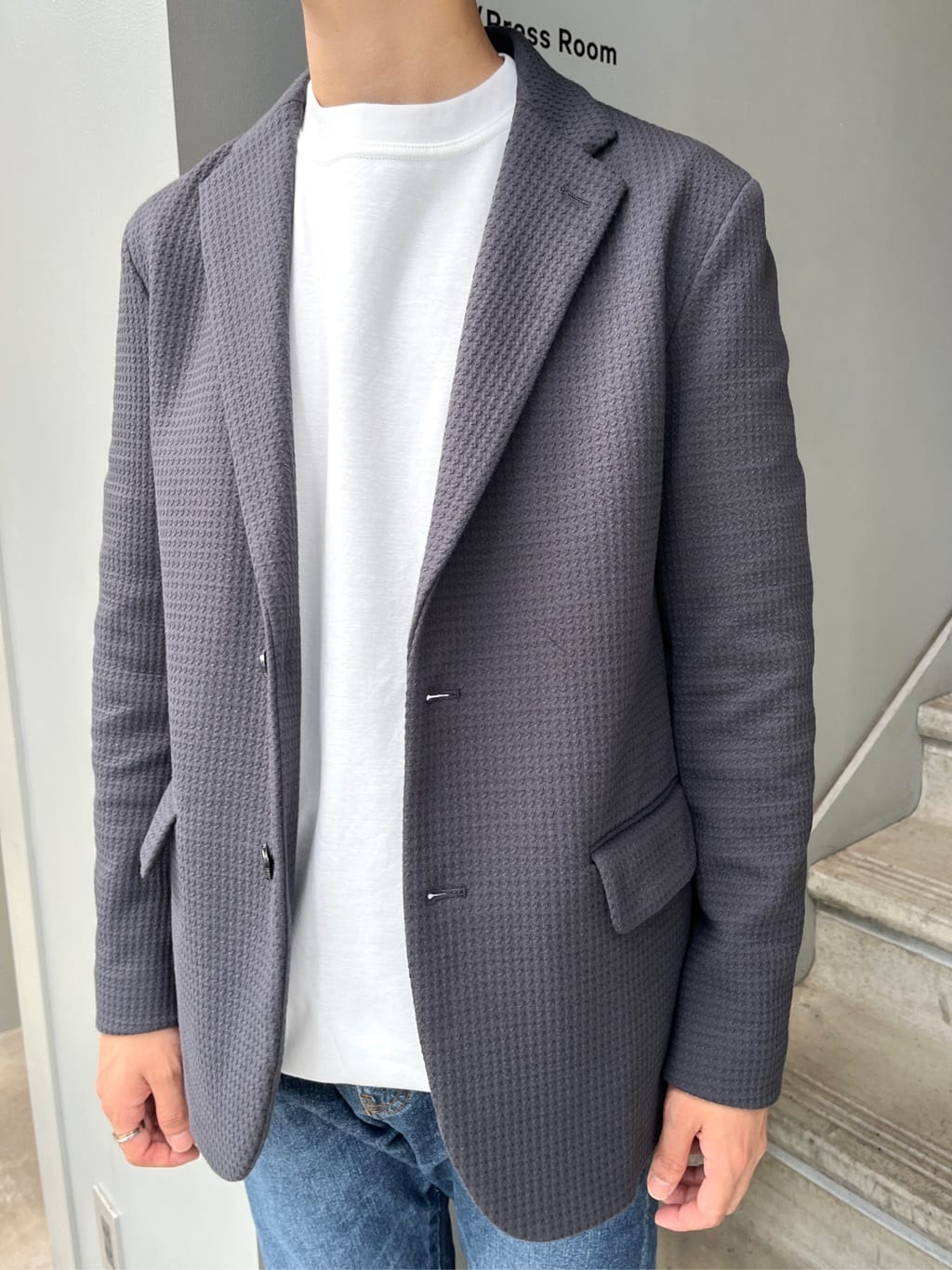 Namikiさんの「TAKEO KIKUCHI｜【抗菌防臭】クロスウィーブ ジャケット」を使ったコーディネート