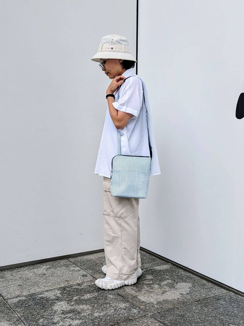 MTさんの「HIROKO HAYASHI｜OTTICA（オッティカ）ショルダーバッグ」を使ったコーディネート