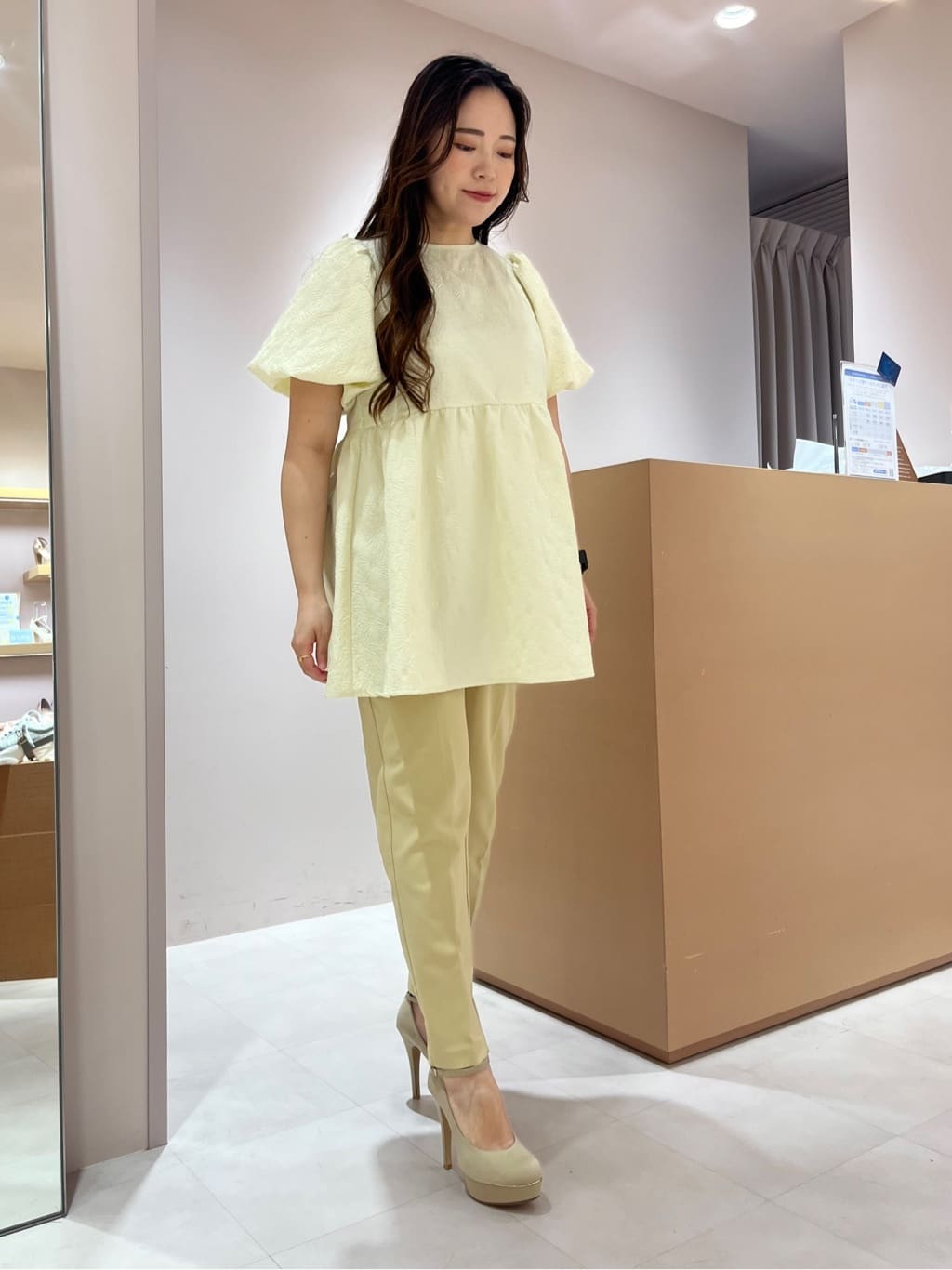 aya.oさんの「ESPERANZA｜2WAY超ハイヒール厚底パンプス」を使ったコーディネート