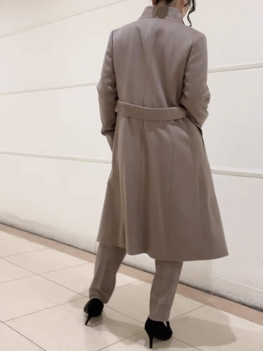 watanabeさんの「UNTITLED｜【日本製／2WAY衿】スタンドカラー ロングコート」を使ったコーディネート