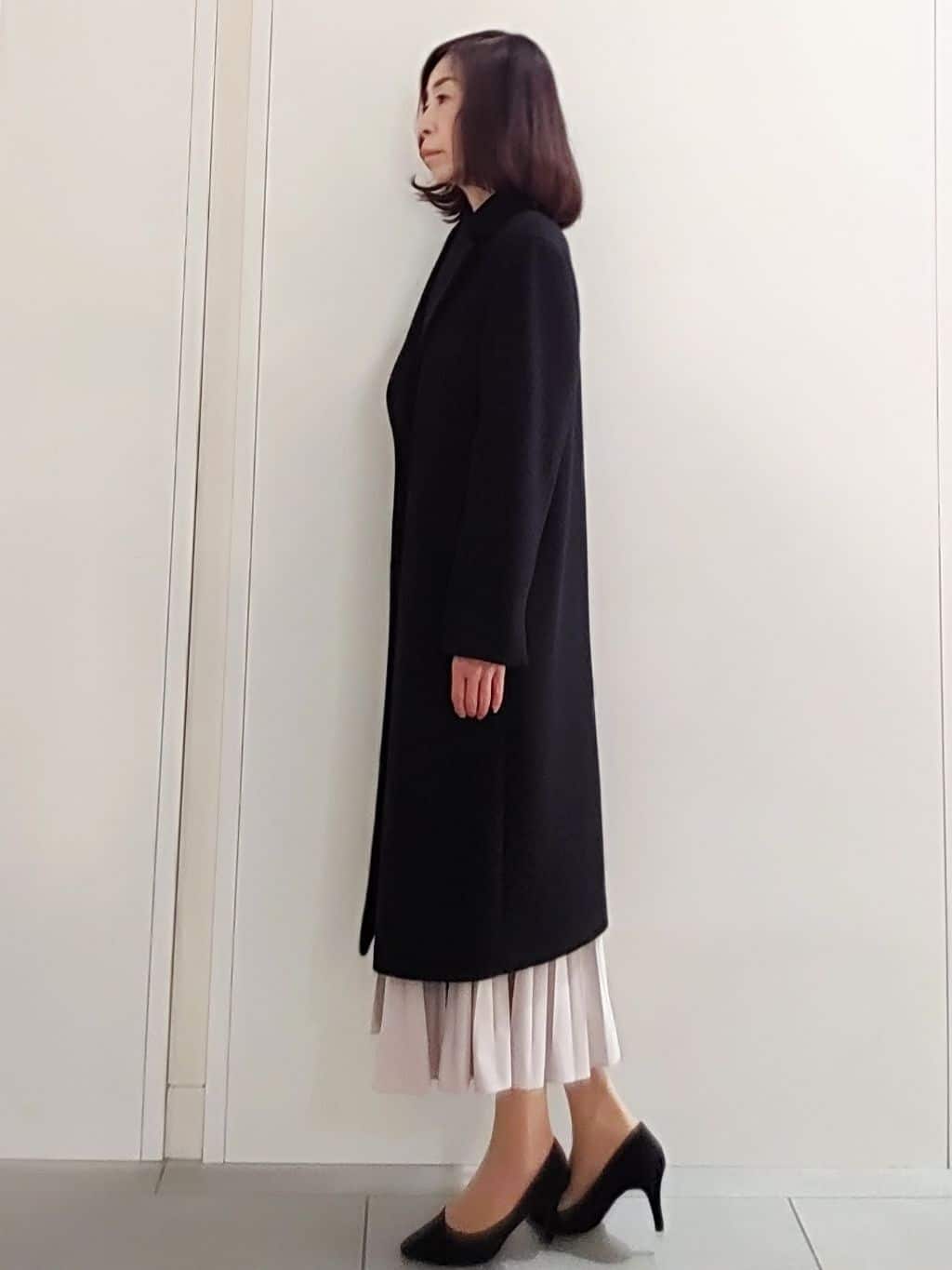 tocoさんの「COUP DE CHANCE｜【日本製】ロングフェイクパールネックレス3」を使ったコーディネート
