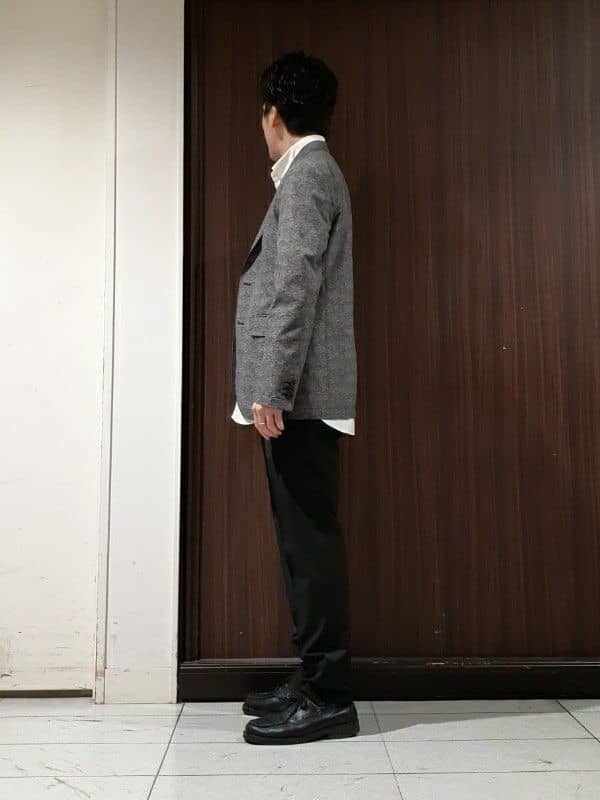 Maedaさんの「TAKEO KIKUCHI｜【抗菌防臭】COOL DOTS（R）ドビープリント ジャケット」を使ったコーディネート