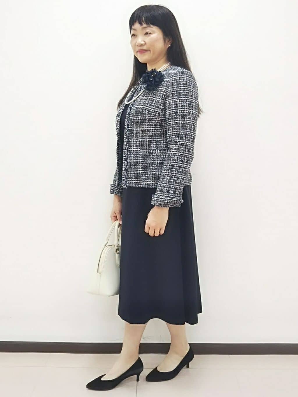 ともさんの「UNTITLED｜【追加/日本製】ブーケフラワーコサージュ」を使ったコーディネート