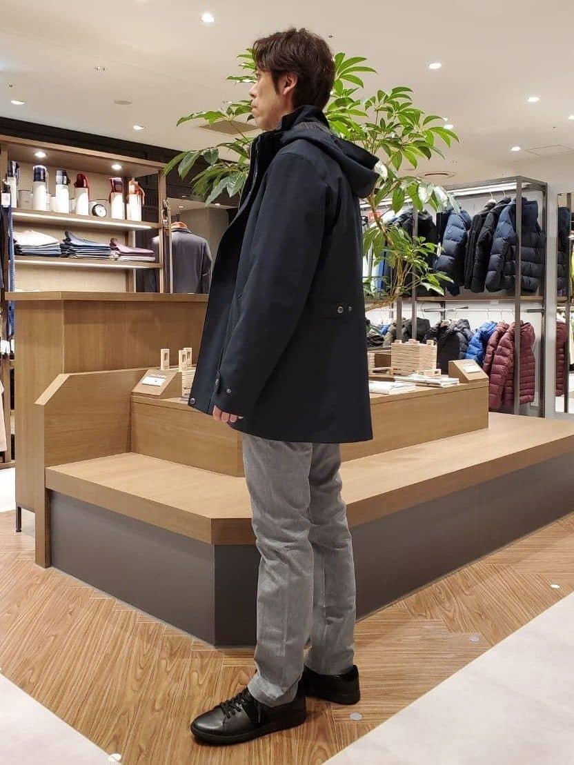 ishidaさんの「TAKEO KIKUCHI｜【DOWN FABRIC】ダウンファブリック スタンドカラーブルゾン」を使ったコーディネート