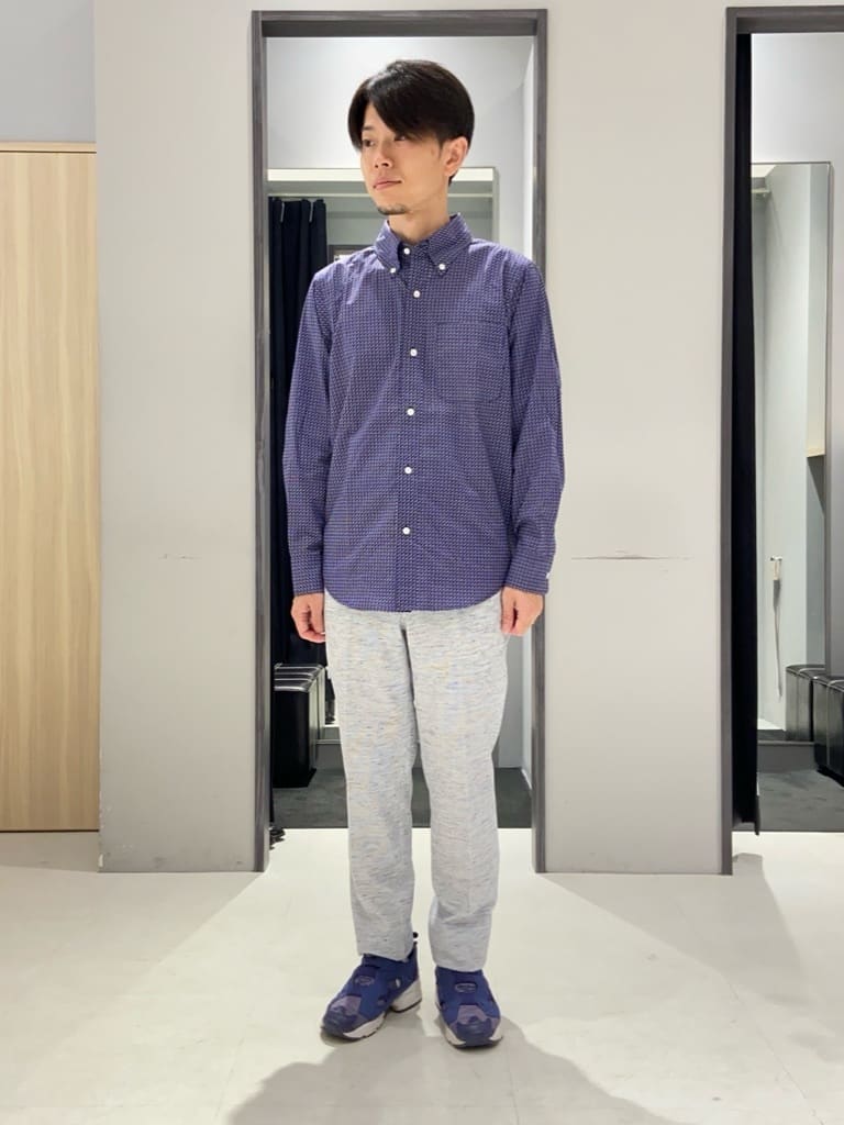 わいずみさんの「TAKEO KIKUCHI｜【尾州織】リネンブレンド メッシュパンツ」を使ったコーディネート
