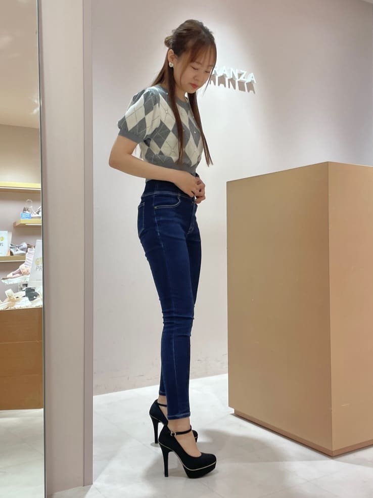azusaさんの「ESPERANZA｜2WAY超ハイヒール厚底パンプス」を使ったコーディネート