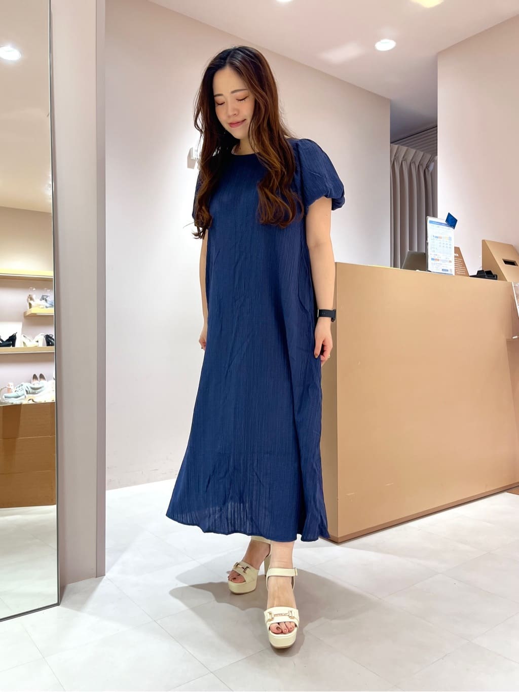 aya.oさんの「ESPERANZA｜アッパービット厚底ヒールサンダル」を使ったコーディネート