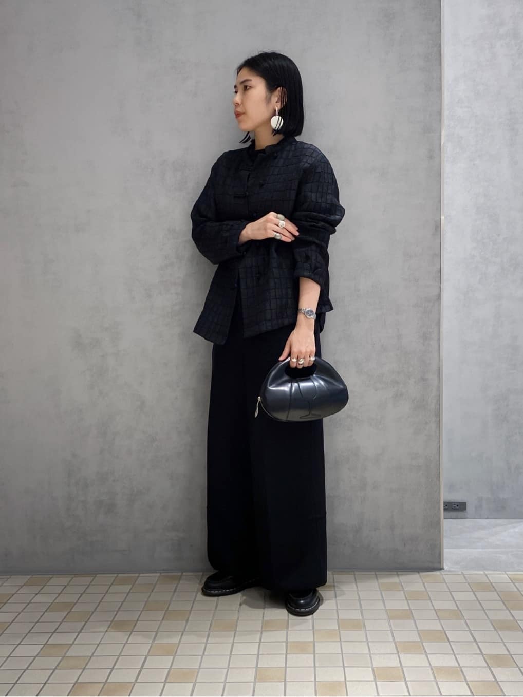 Uさんの「HIROKO HAYASHI｜PEPE CERCHIO（ペペ チェルキオ）ピアス」を使ったコーディネート