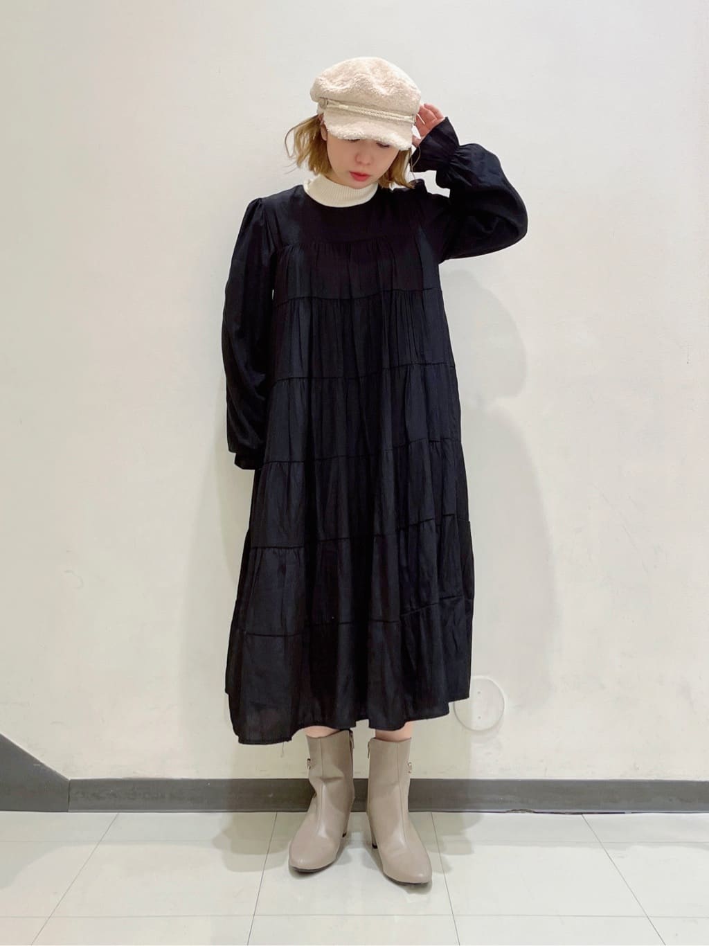 re__さんの「ESPERANZA｜2WAY トート ショルダーバッグ ファー」を使ったコーディネート