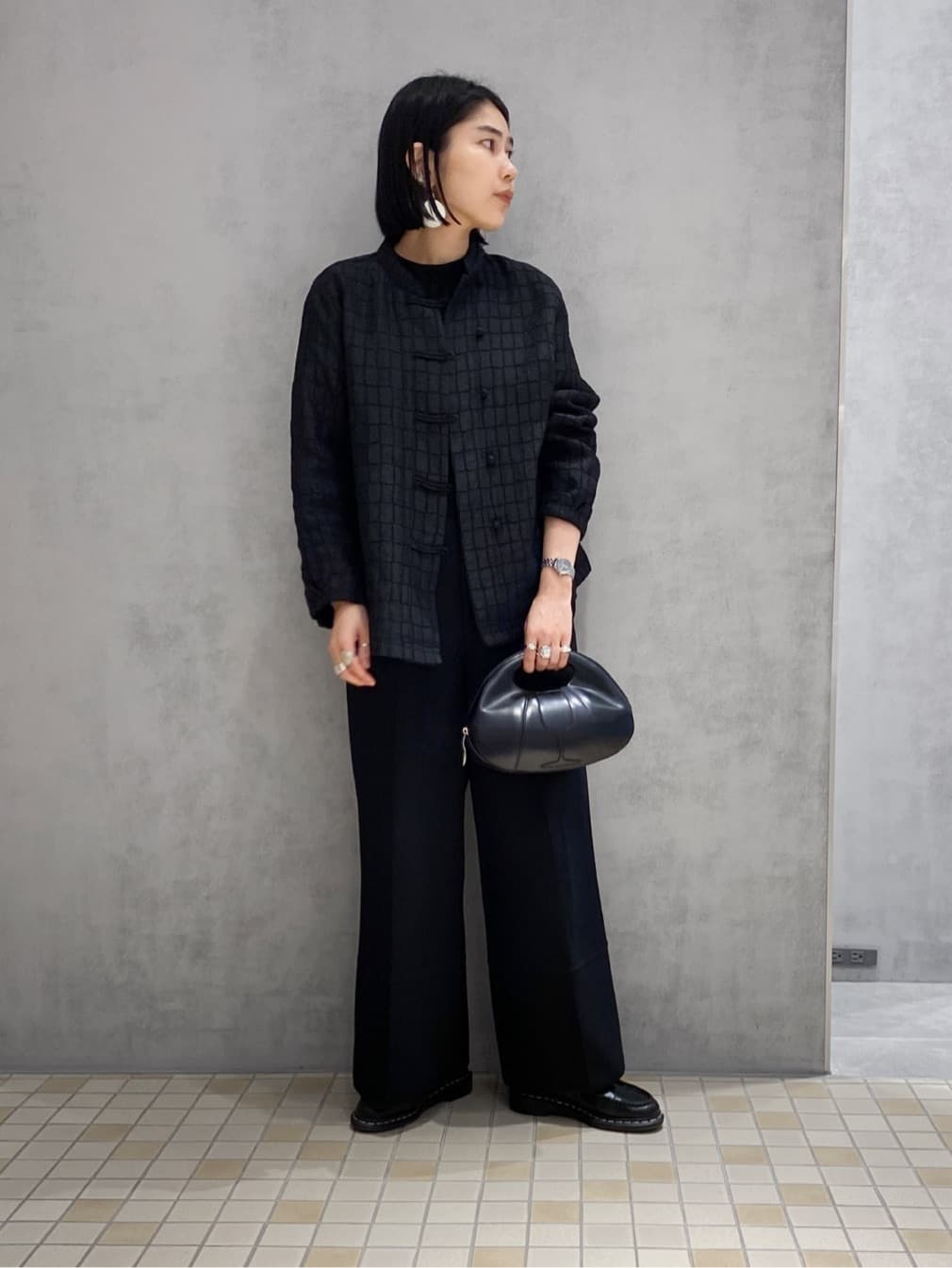 Uさんの「HIROKO HAYASHI｜PEPE CERCHIO（ペペ チェルキオ）ピアス」を使ったコーディネート
