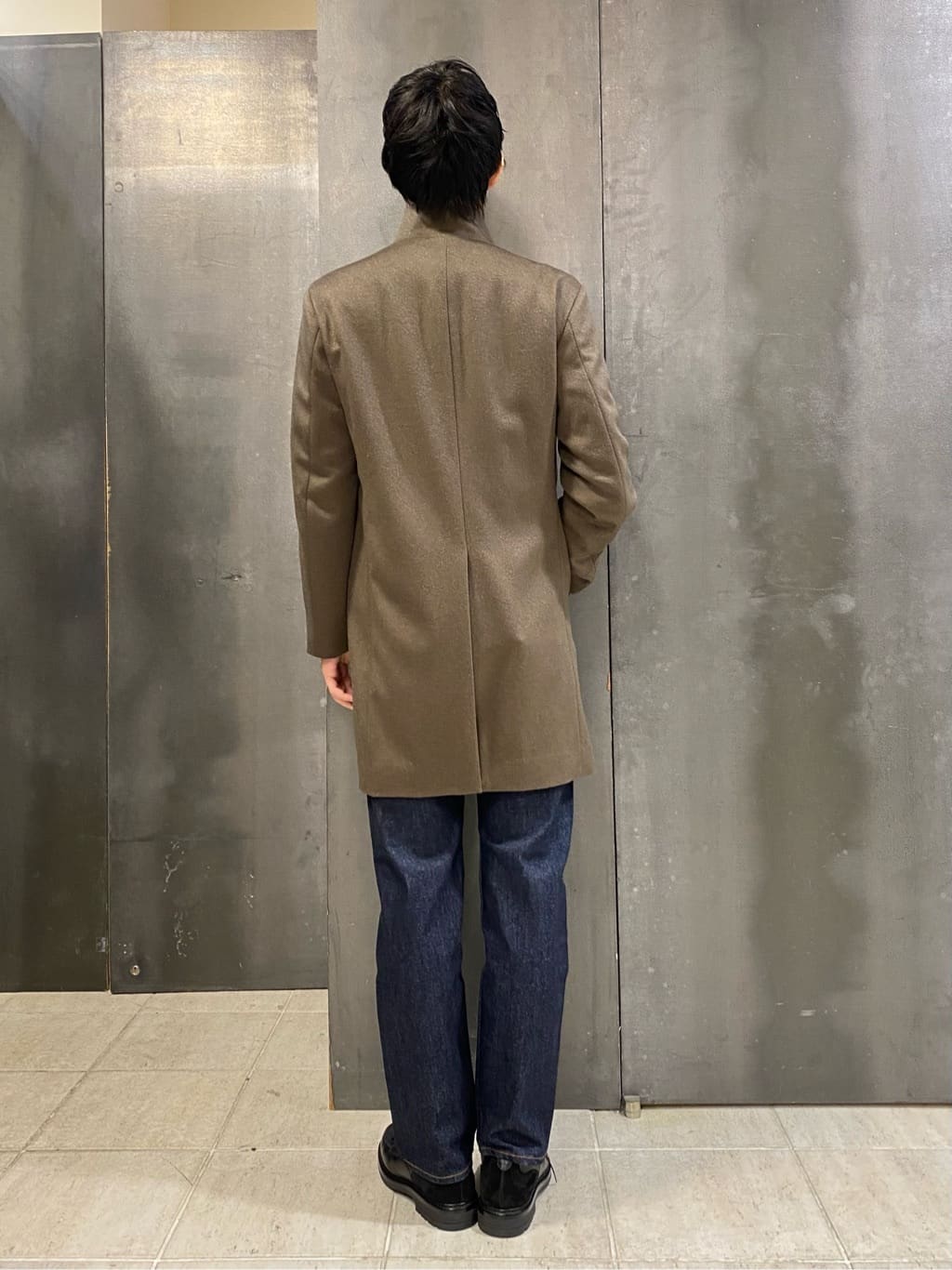 shoumaさんの「TAKEO KIKUCHI｜【ウールカシミヤブレンド】ビーバー調 スタンドカラー コート」を使ったコーディネート