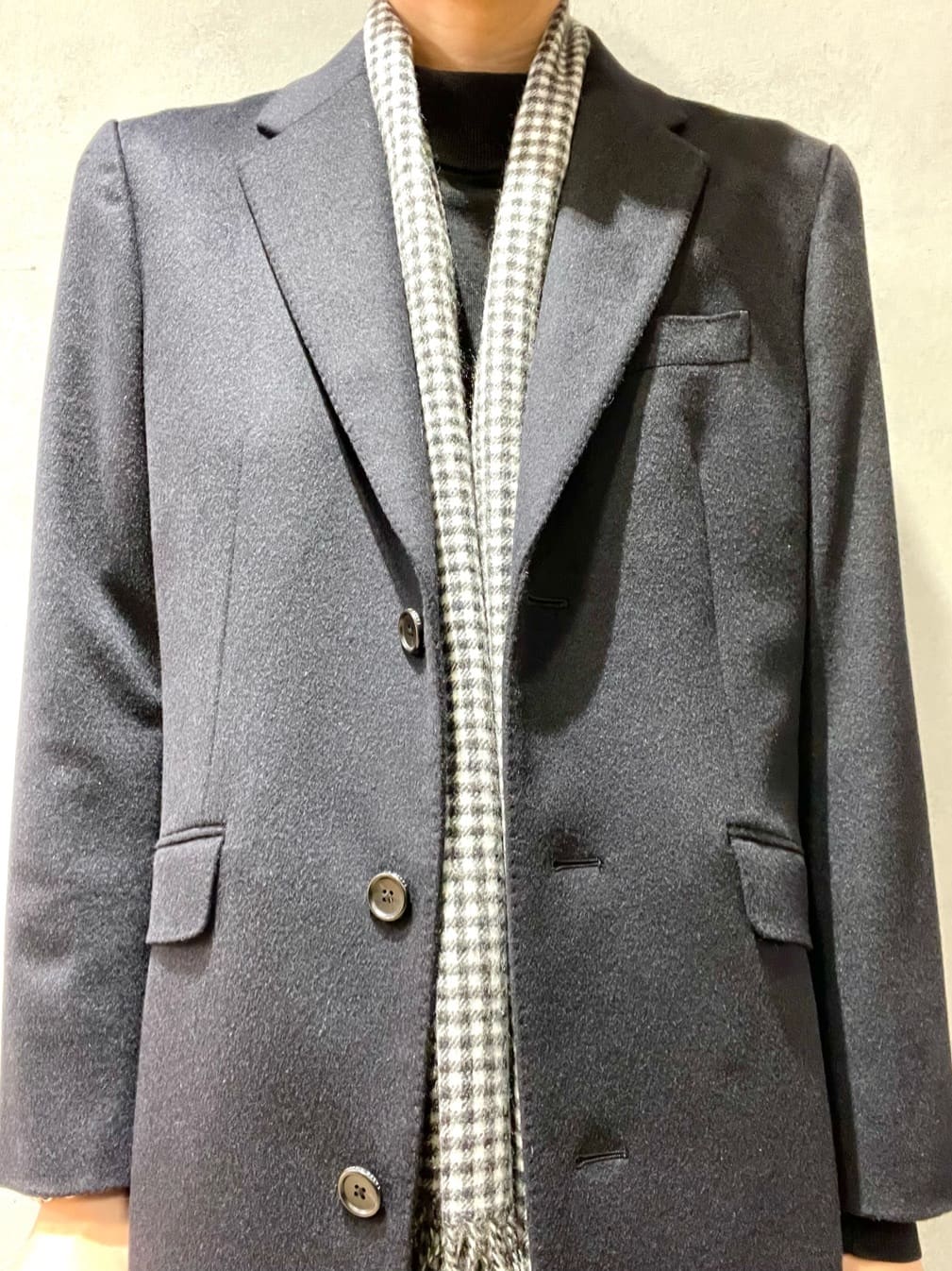 Seiyaさんの「TAKEO KIKUCHI｜ウールカシミヤブレンド チェスターコート」を使ったコーディネート