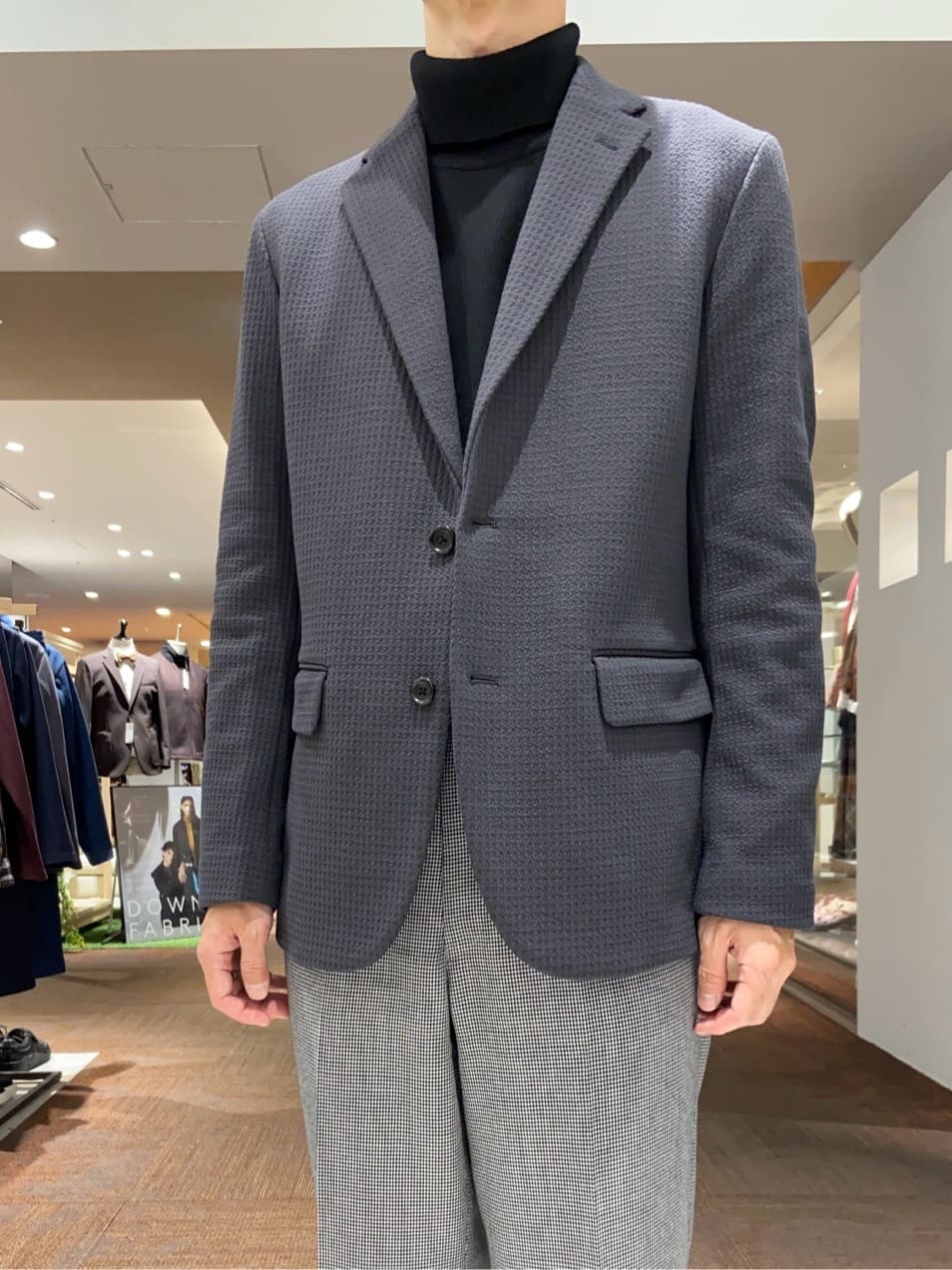 わいずみさんの「TAKEO KIKUCHI｜【抗菌防臭】クロスウィーブ ジャケット」を使ったコーディネート