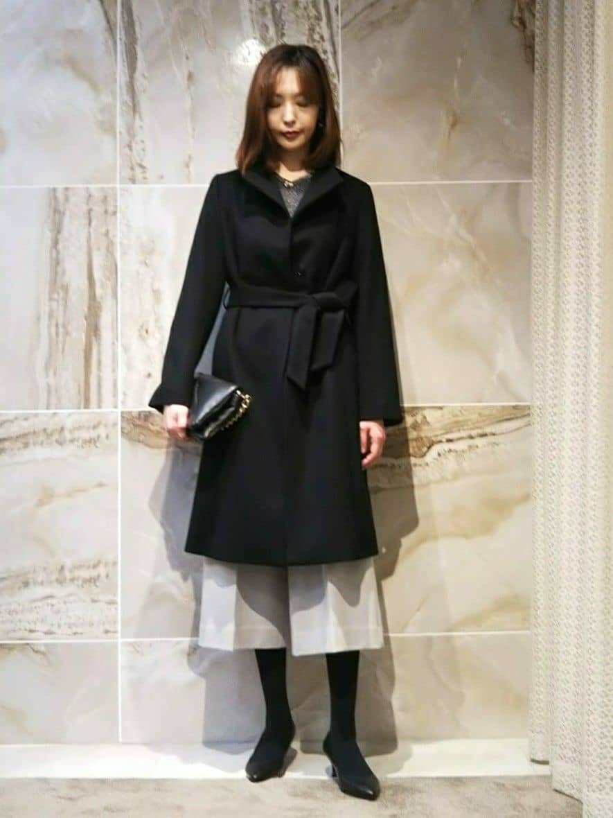 todaさんの「UNTITLED｜【日本製／2WAY衿】スタンドカラー ロングコート」を使ったコーディネート