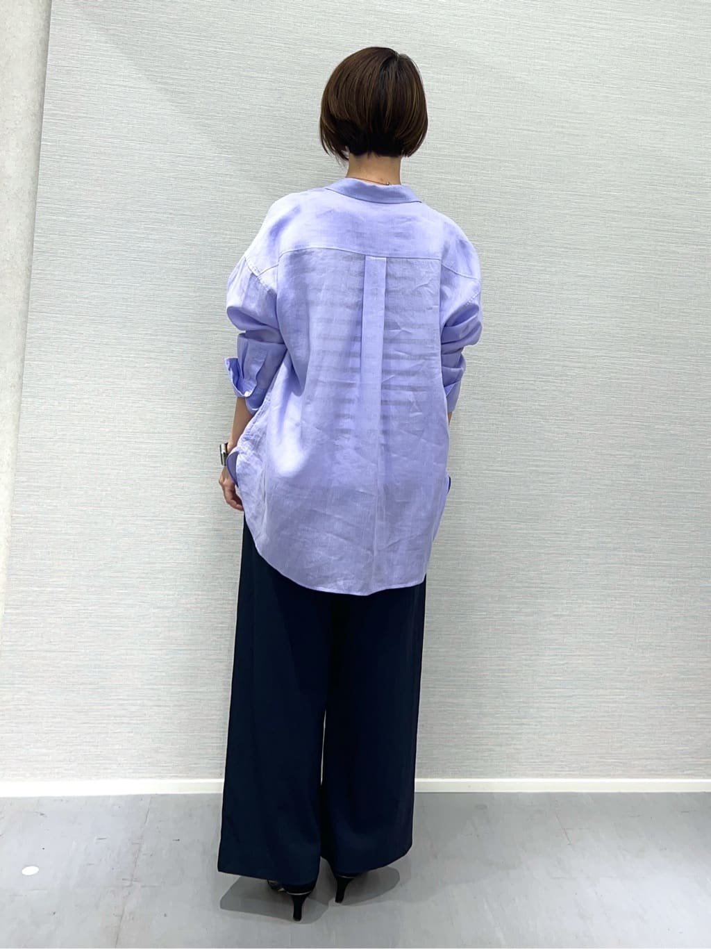 Shinakoさんの「UNTITLED｜【褒められパンツ／洗える／ウエストゴム】ワイドタックパンツ」を使ったコーディネート