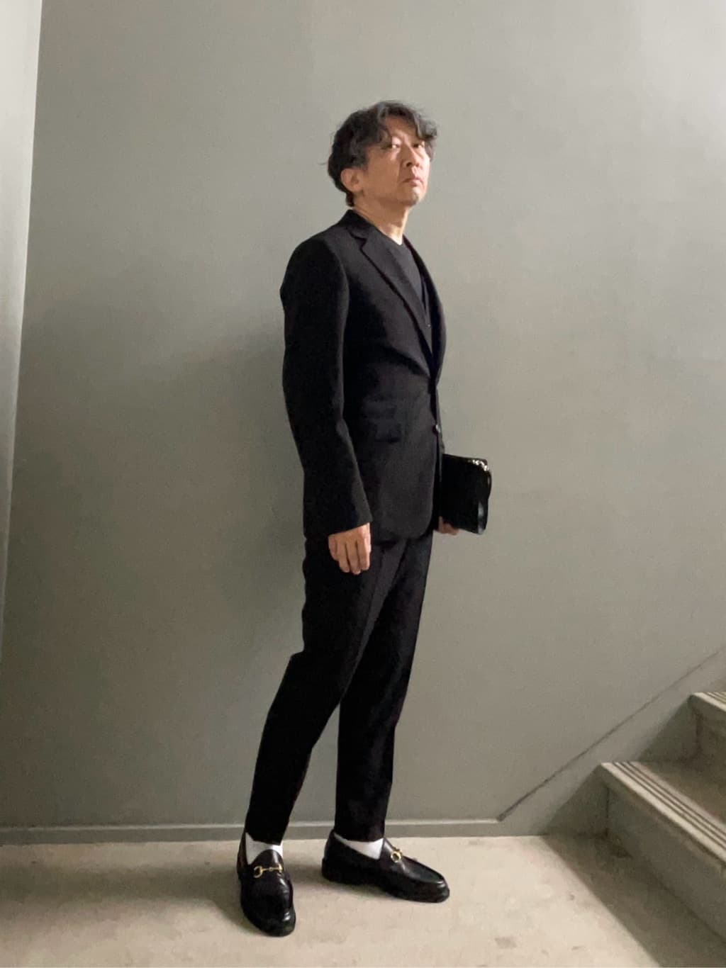 デザイナーTAKEman さんの「TAKEO KIKUCHI｜ディープブラック ジャケット」を使ったコーディネート