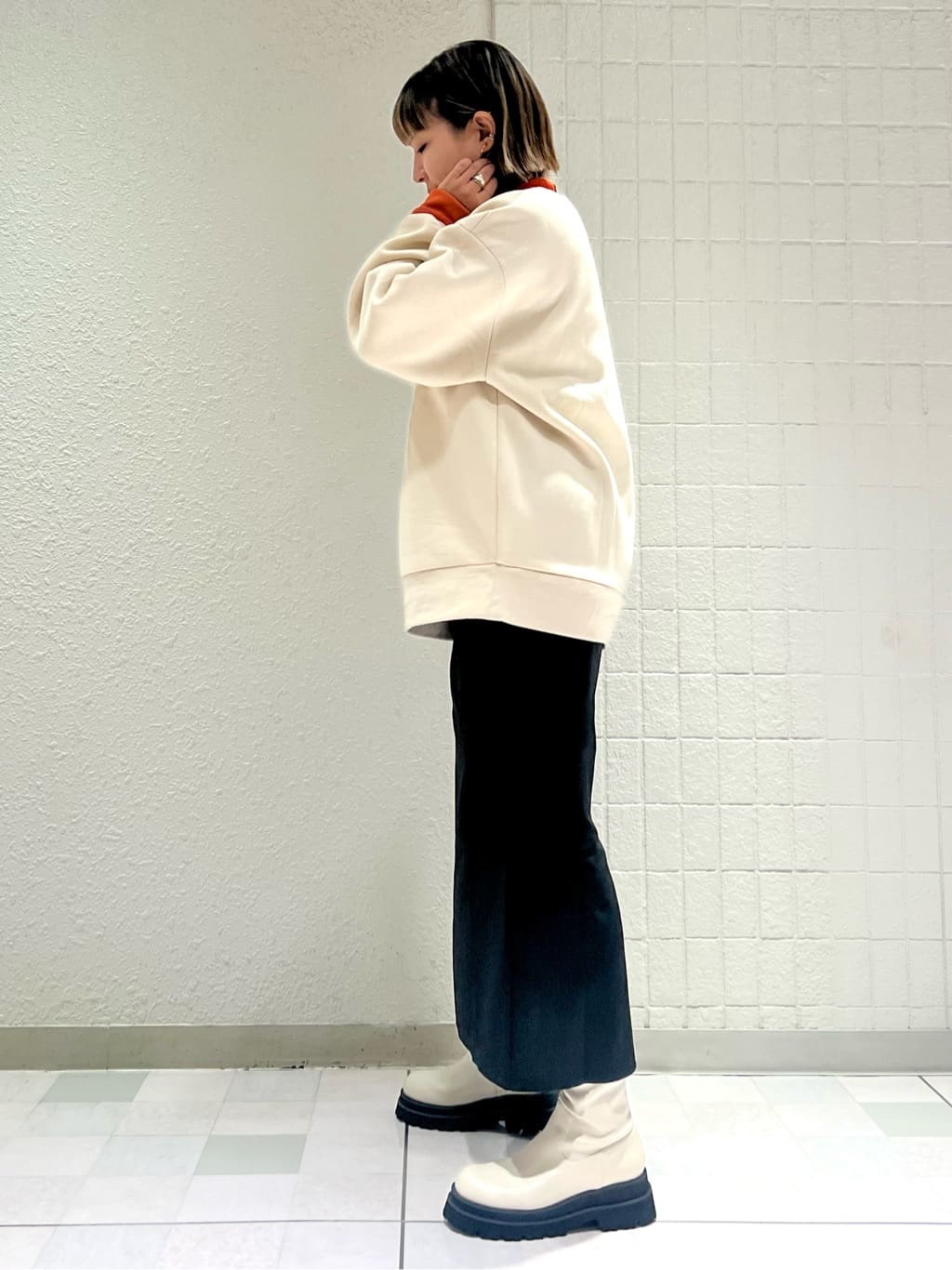 TAKAさんの「ESPERANZA｜【晴雨兼用】トラックソールロングブーツ」を使ったコーディネート