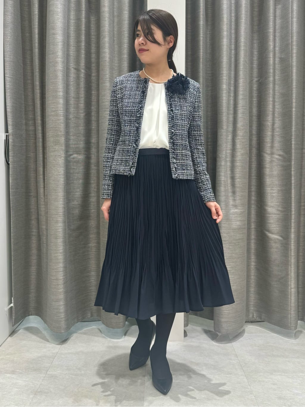nanaさんの「UNTITLED｜【追加/日本製】ブーケフラワーコサージュ」を使ったコーディネート