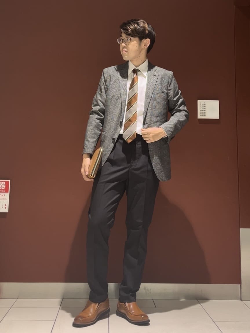 ジュンさんの「TAKEO KIKUCHI｜【Made in JAPAN】市松紋 ドレスシャツ」を使ったコーディネート