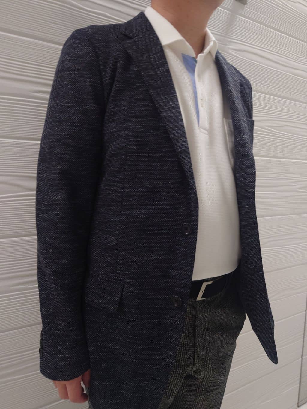 かずさんの「TAKEO KIKUCHI｜【抗菌防臭／9色5サイズ展開】ハニカムメランジ ポロシャツ」を使ったコーディネート
